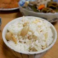 生落花生ご飯