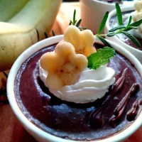 完熟バナナのチョコバナナプリン