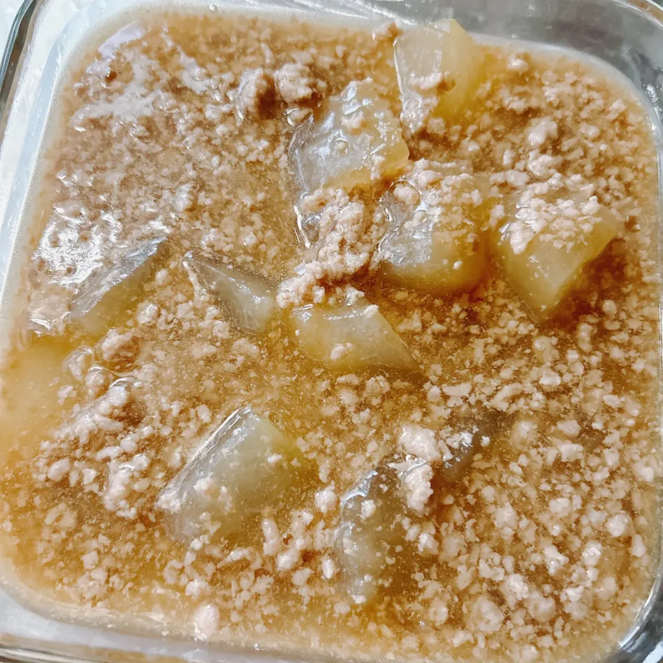 冬瓜と豚ひき肉のあんかけ煮|まめさん