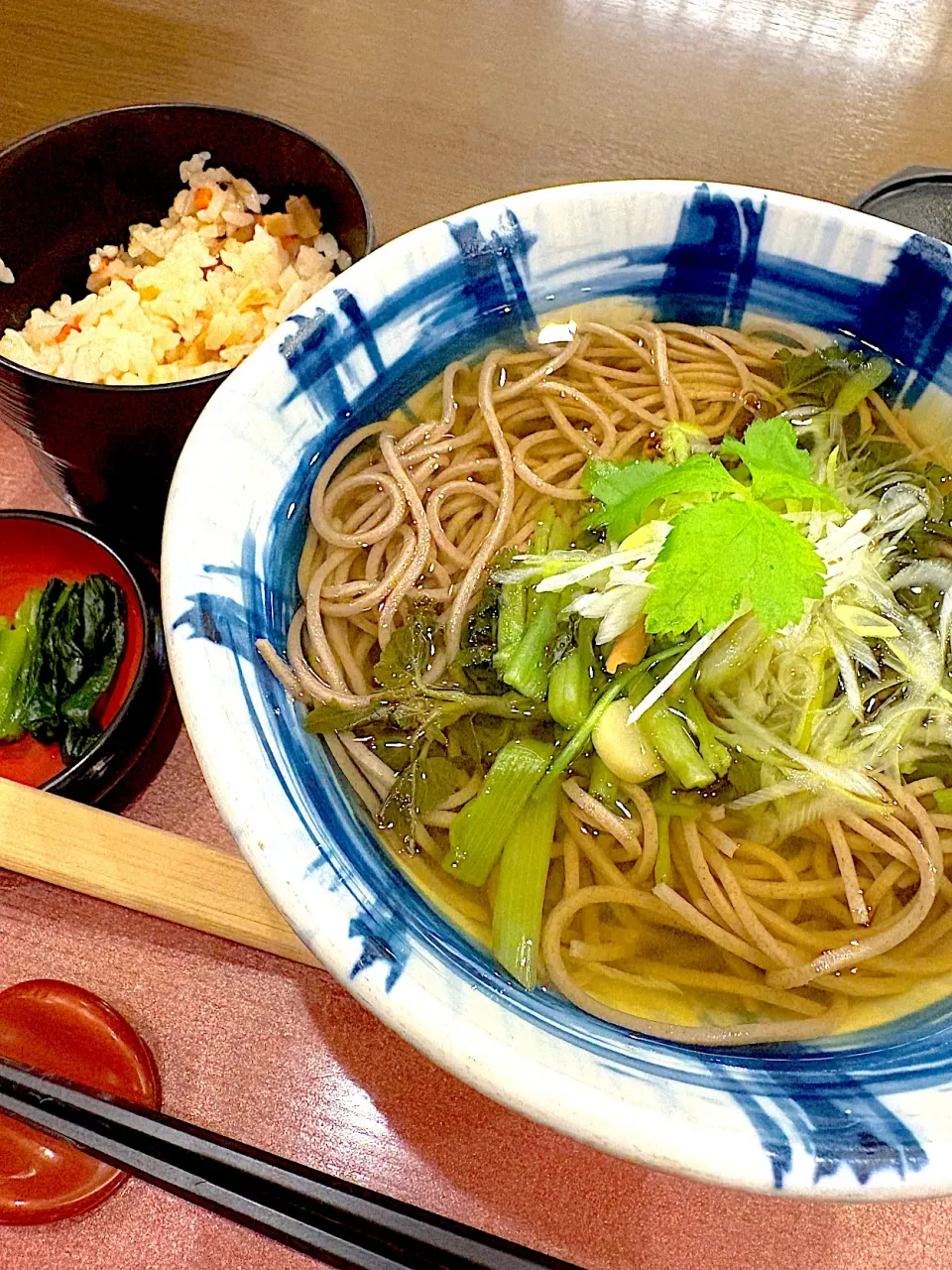 葉わさび蕎麦|おかちさん