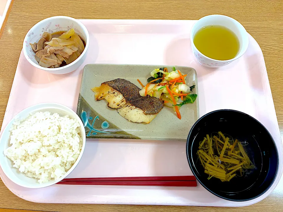 かれいの西京焼き、白菜のあえもの、肉豆腐|syasyo9_biyoriさん