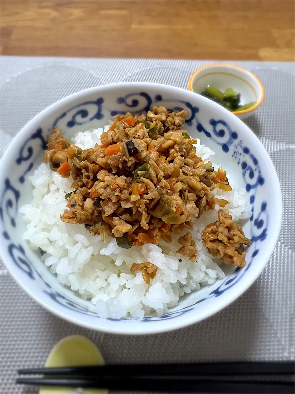 morimi32さんの料理 金山寺味噌で大豆のお肉みそ|morimi32さん