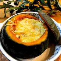 坊ちゃんかぼちゃのグラタン|Mikaさん