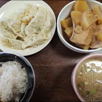 ブリ大根と餃子| アクちゃんさん