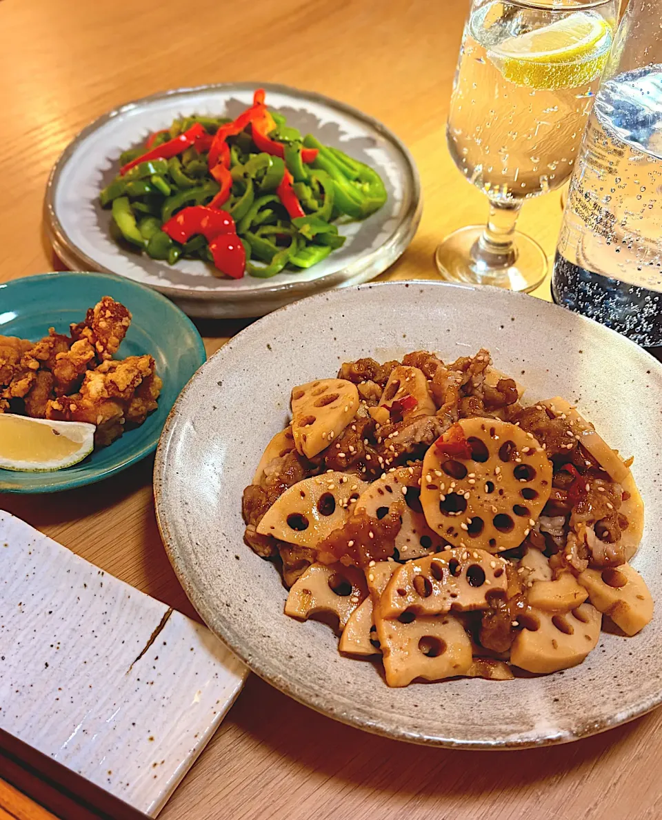 蓮根と豚肉のオイスター煮🍂|kaeさん