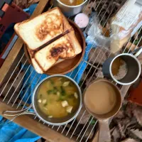 ホットサンドと味噌汁|ミカさん