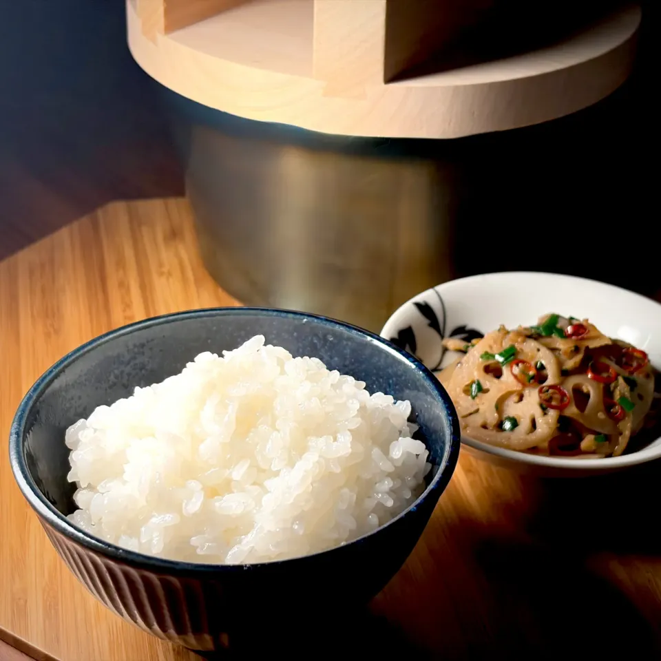 💫炊き立てご飯とネギだく蓮根きんぴら|biskesさん