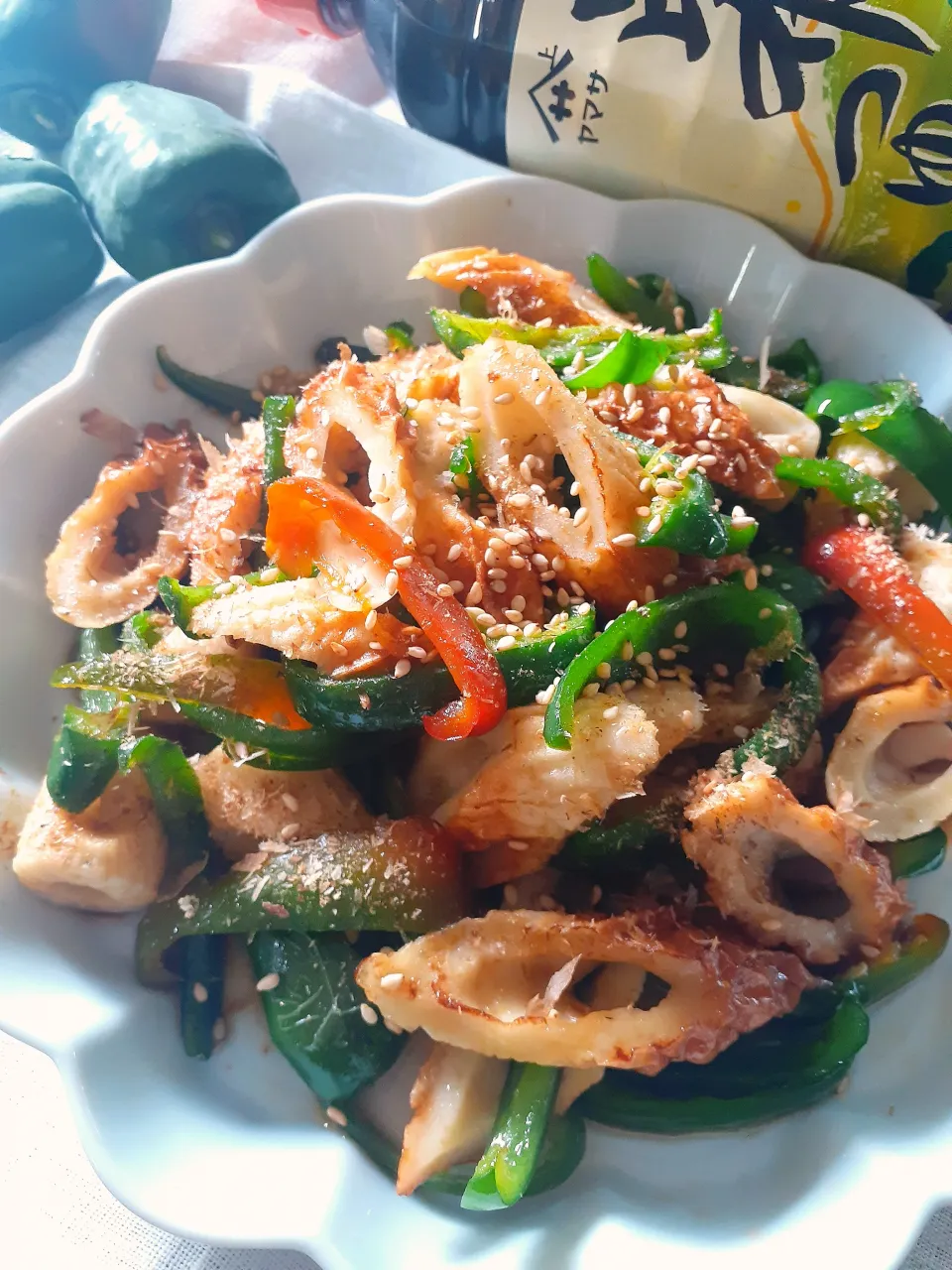 ピーマンとちくわのきんぴら|fumfumさん