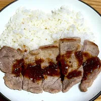 ☆ステーキライス|まぁたんさん