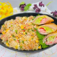 「いつかのチャーハン＆アルモンデ春巻き」|バシュランさん