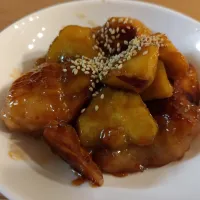 ☆☆さつまいもと鶏肉の甘辛炒め|ひつじ先輩さん