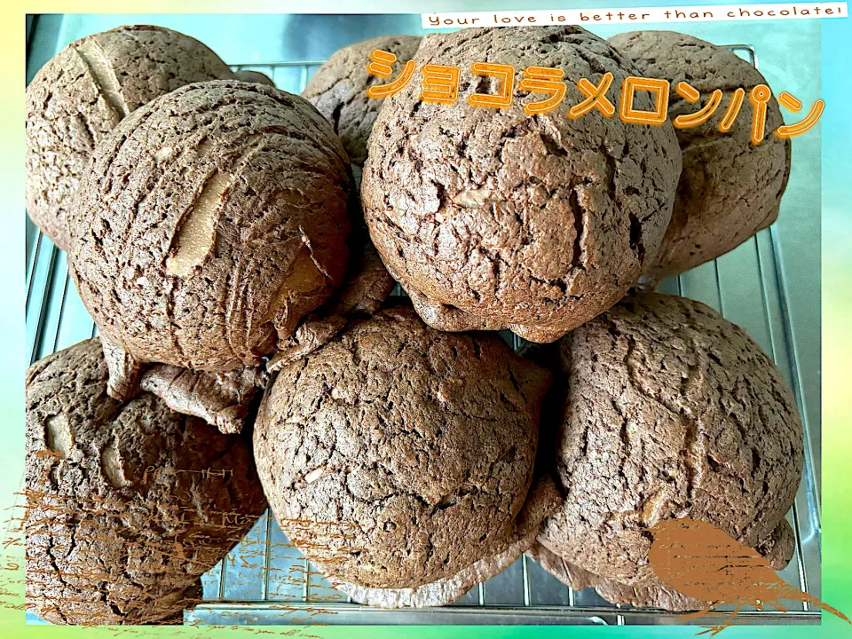 ショコラメロンパン🍈🍫|めっちいさん
