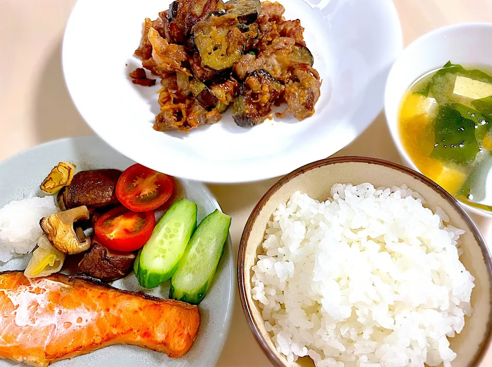 豚肉と茄子、ごぼう、しそ入味噌炒め|pepiさん