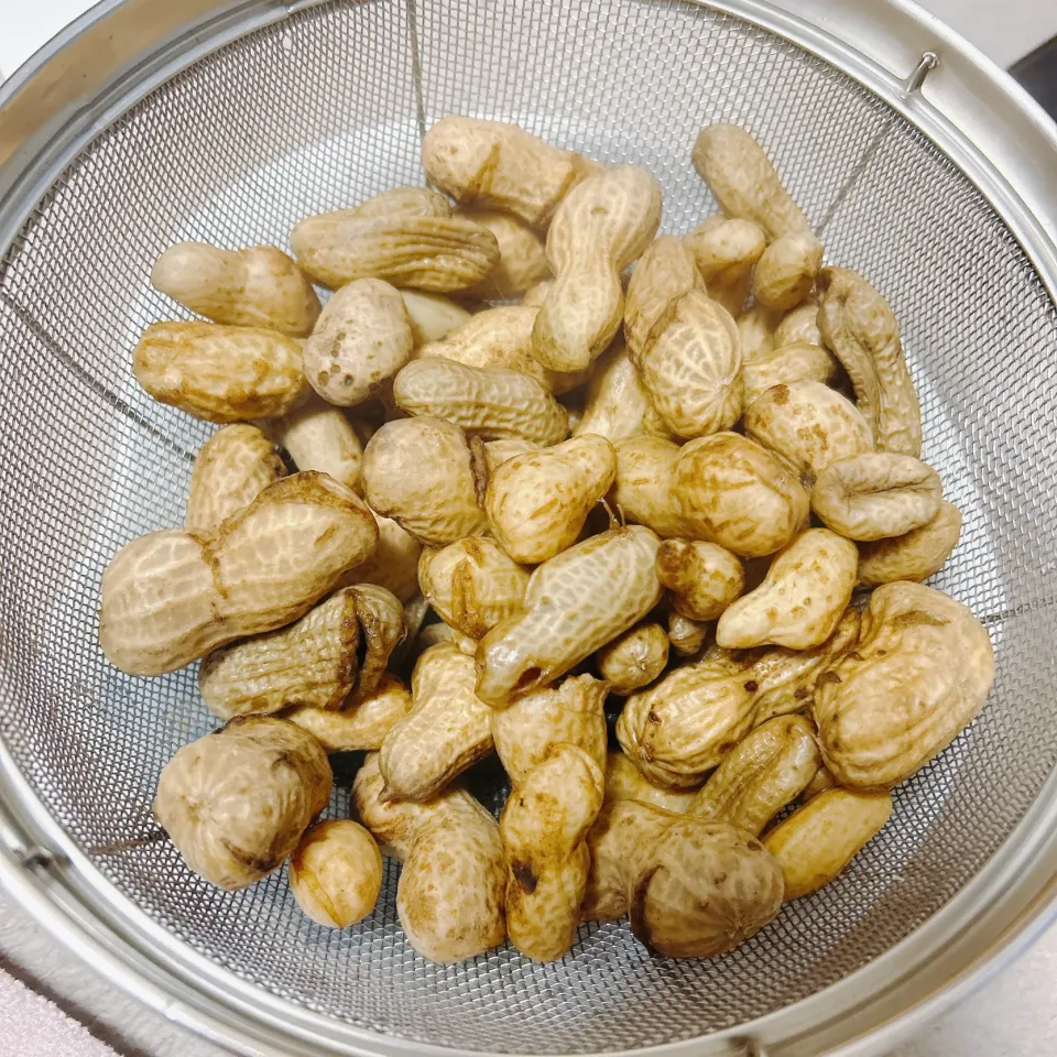 落花生の塩茹で🥜|まめさん