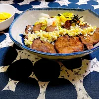 ももさんの料理 牛タンとろろ丼|ももさん