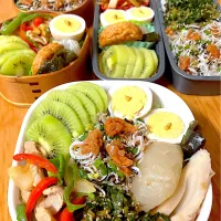 家族お弁当🍱୧⃛(๑⃙⃘◡̈︎๑⃙⃘)୨⃛❤️|ふみぃさん