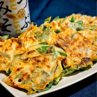 🇰🇷長ネギとちくわのつぶみそチヂミ🇰🇷