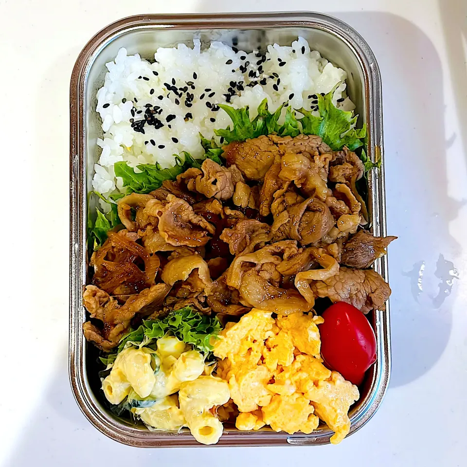 豚のしょうが焼き弁当🍙|アキさん