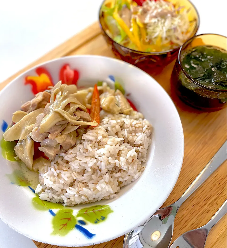 きのこたっぷりのグリーンカレー|Nagashima  Yukoさん