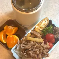 娘お弁当（豚肉と長芋炒め）| takezooさん