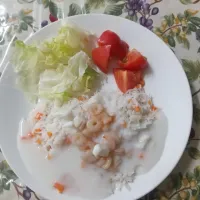 さっぱりシーフードピラフ(ホワイトソースがけ)|はやとさん