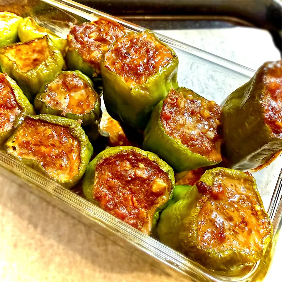 ピーマンの肉詰め|なか★やまさん