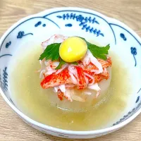 大根とカニカマの中華蒸し|じいちゃんさん