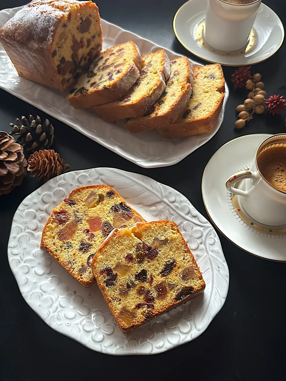 ノンバターのフルーツパウンドケーキ|とんちんさん