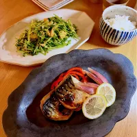 焼き鯖の甘酢漬け 〜茗荷とレモンの香り〜| kaeさん