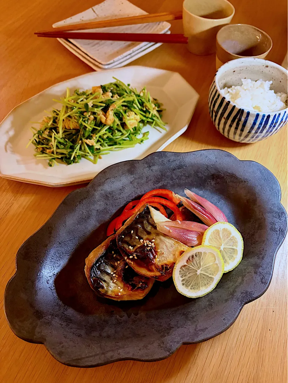 焼き鯖の甘酢漬け 〜茗荷とレモンの香り〜|kaeさん