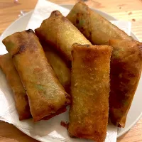 キャベツと挽肉の春巻き| ぺろたんさん