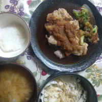 鶏もも焼き物 おろしダレ|はやとさん