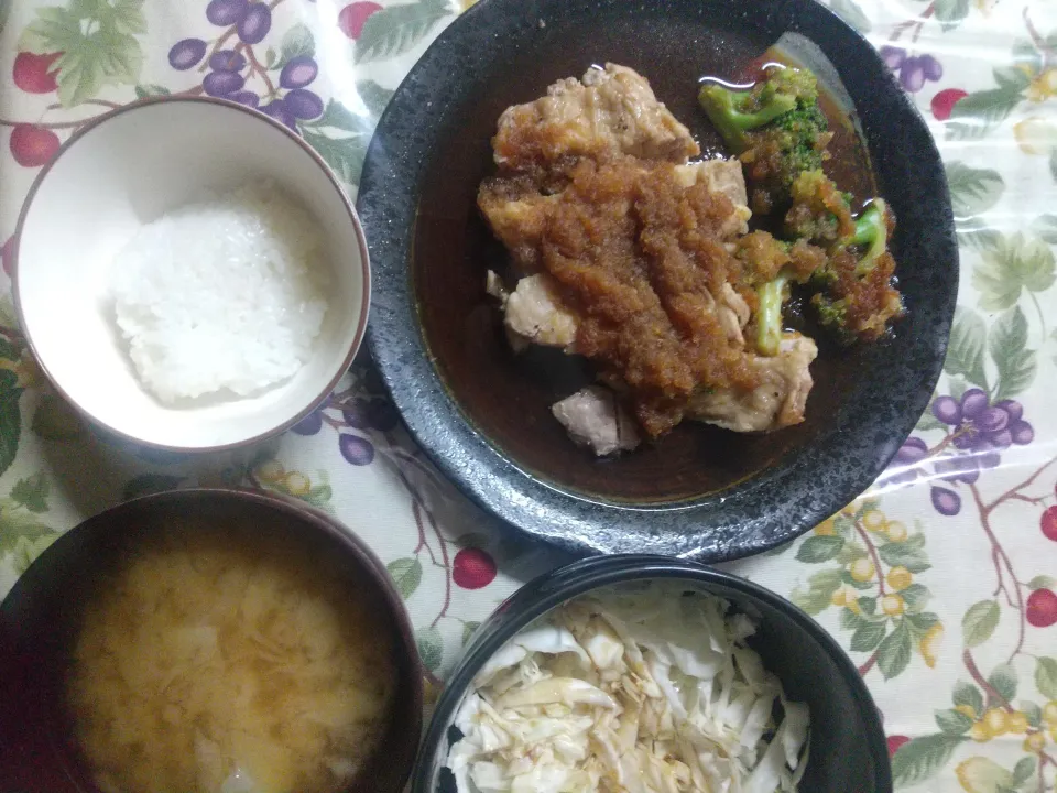 鶏もも焼き物 おろしダレ|はやとさん