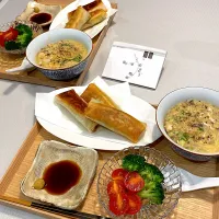 春巻き、酸辣湯