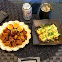 今夜の娘と晩酌ごはん🍺🥃
豚の角煮と揚げ出し豆腐😋|yokoさん