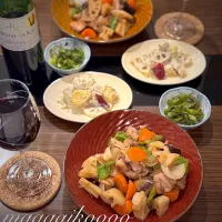 根菜たっぷりおつまみ🍷💗|マイコさん