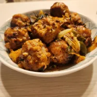 甘辛ケチャップの豚こま肉団子|chiroruさん