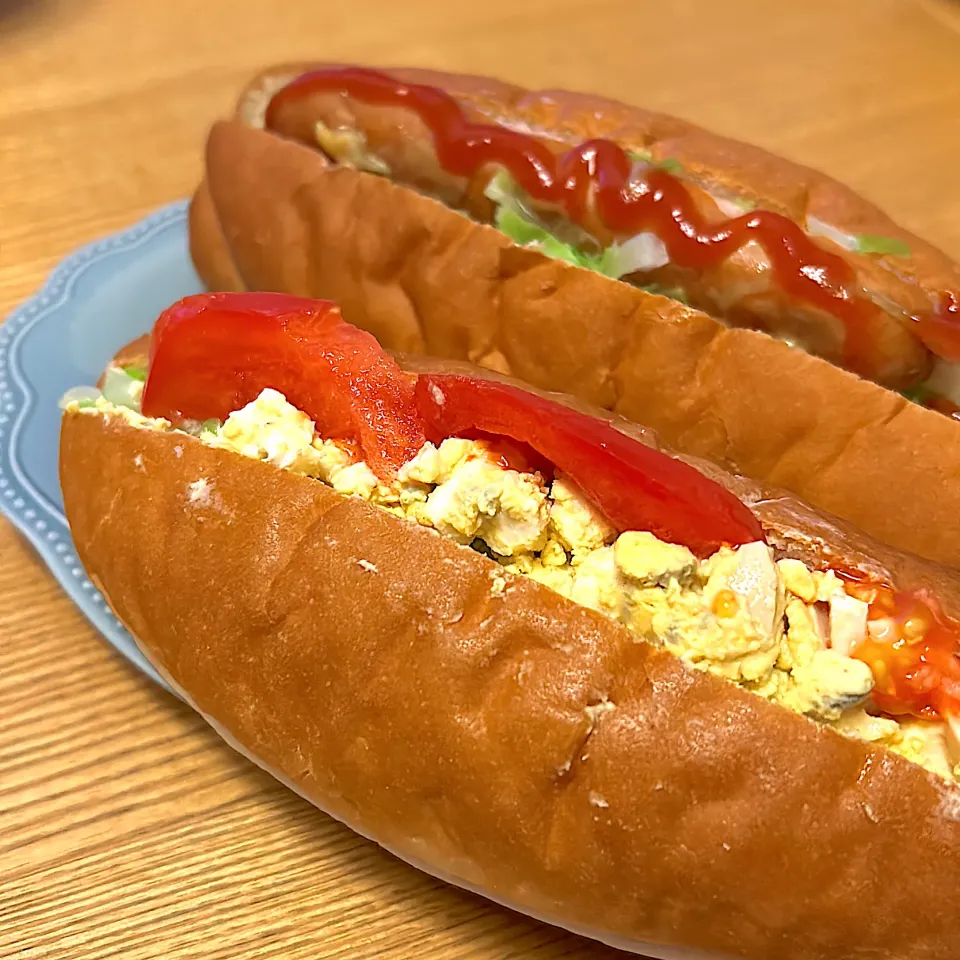 今日のお弁当用に米粉コッペパン|mokoさん