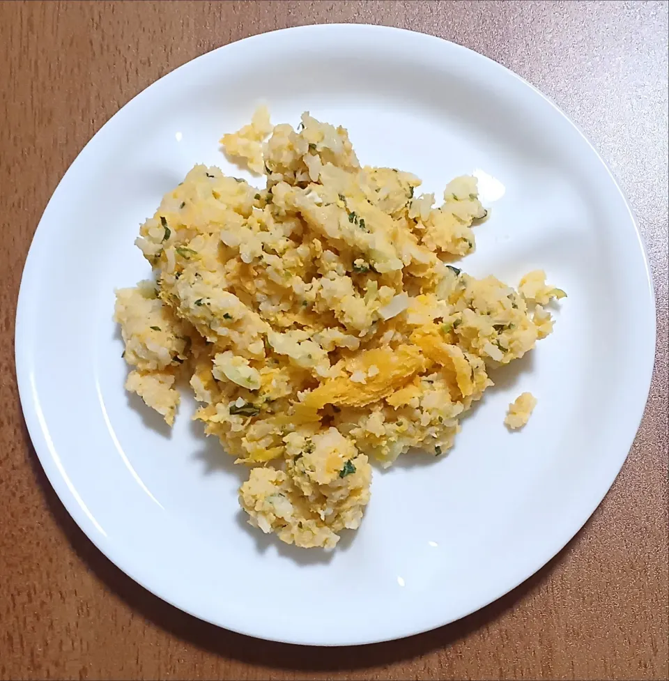 白菜とネギと卵のリゾット風|ナナさん