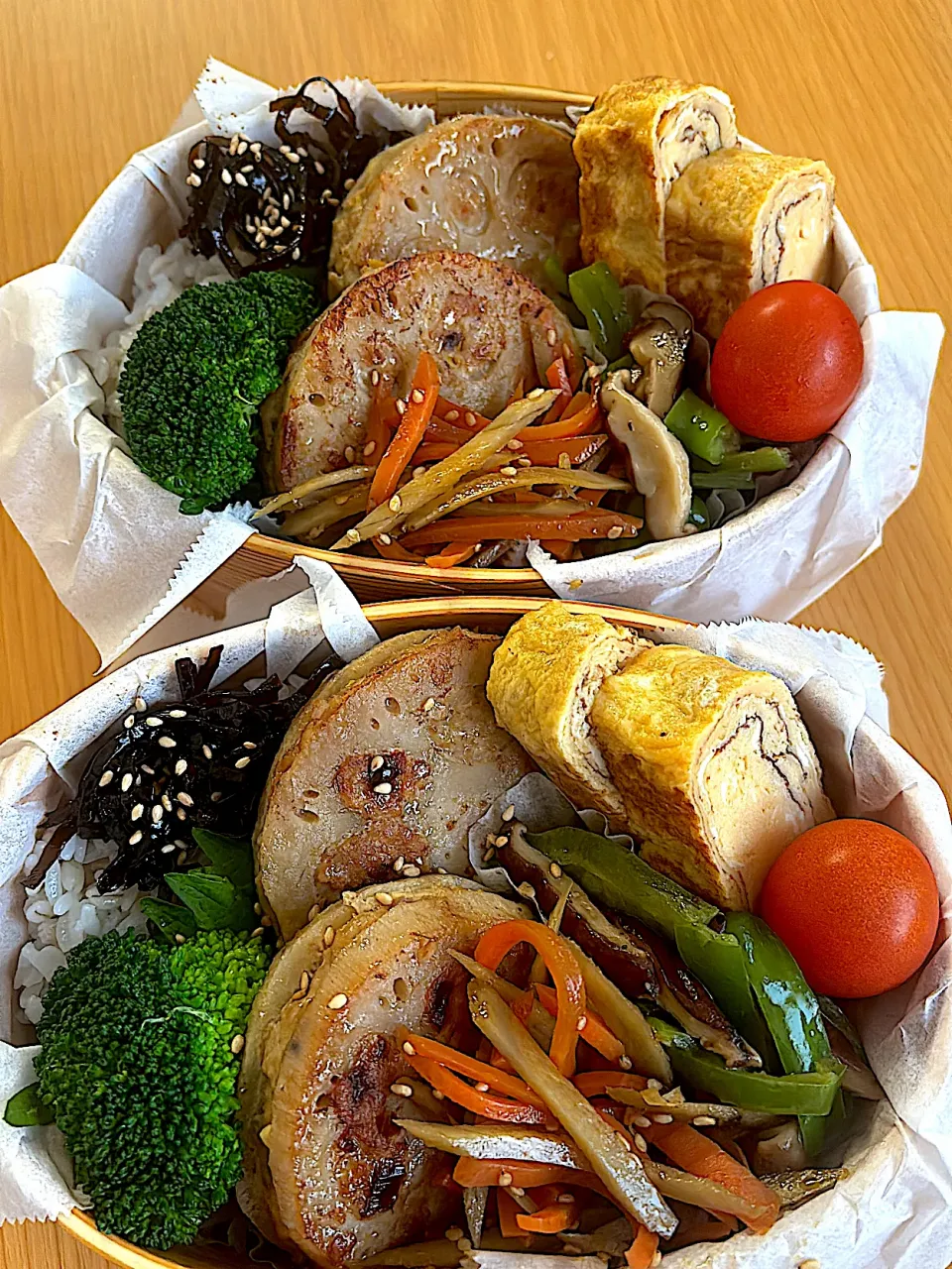 蓮根のはさみ焼き弁当|hiro♪kouさん