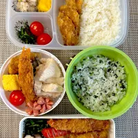 旦那さん、娘弁当。