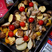 鶏肉と野菜のオーブン焼き