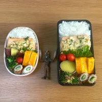 サーモンネギマヨのっけ弁当