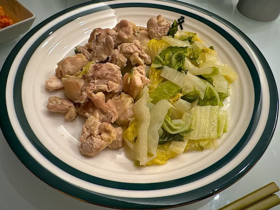 白菜と鶏もも肉の香味蒸し|takkoさん