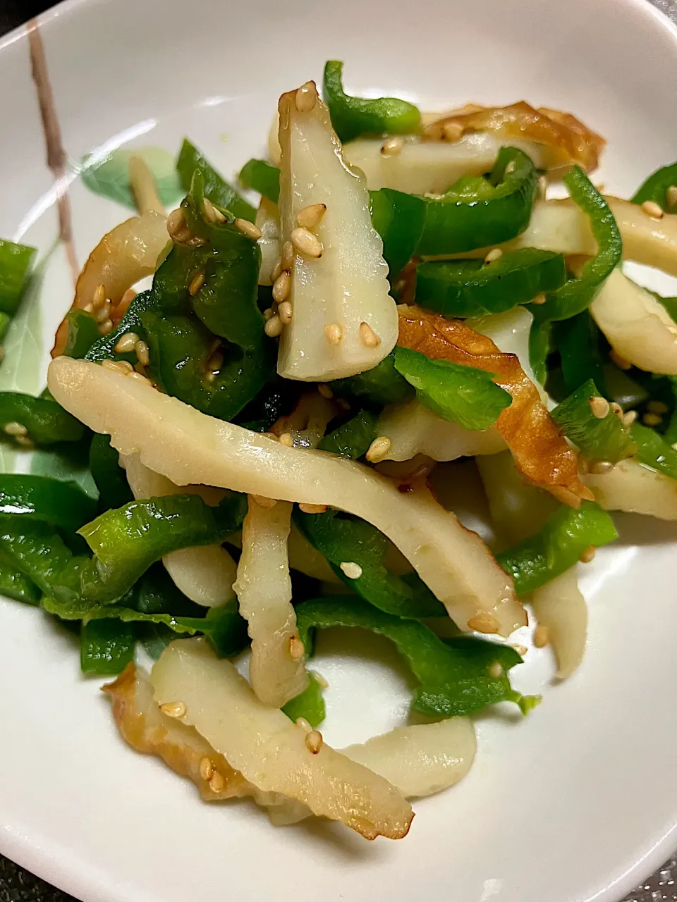 ちくわとピーマンのめんつゆ炒め|🐶たぬとんキッチンさん