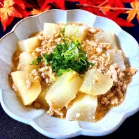 大根のそぼろ餡掛け|オーロラさん