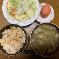 昼食　残り物であっさり|ATさん