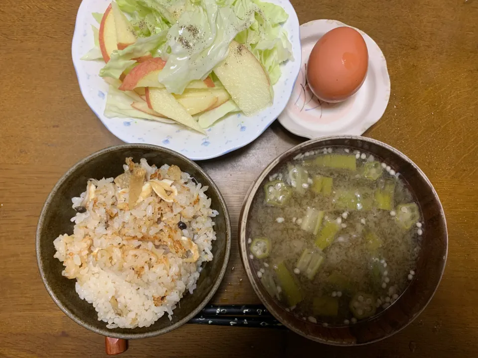 昼食　残り物であっさり|ATさん