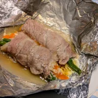 豚ロースの野菜巻き|かっちゃんさん