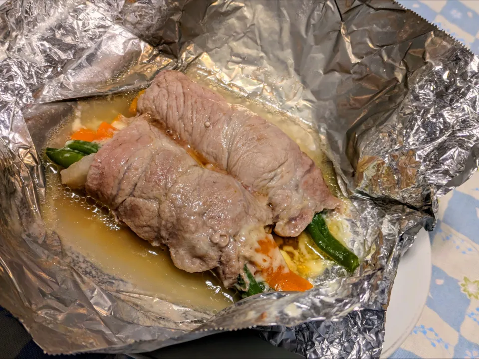 豚ロースの野菜巻き|かっちゃんさん